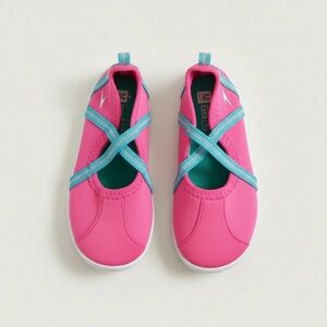 Speedo Kids Pink Blue Mary Jane Water Shoes Girls Size M 7-8